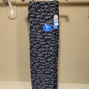 Nautica Navy and White Shark-Print Pajama Lounge Pants